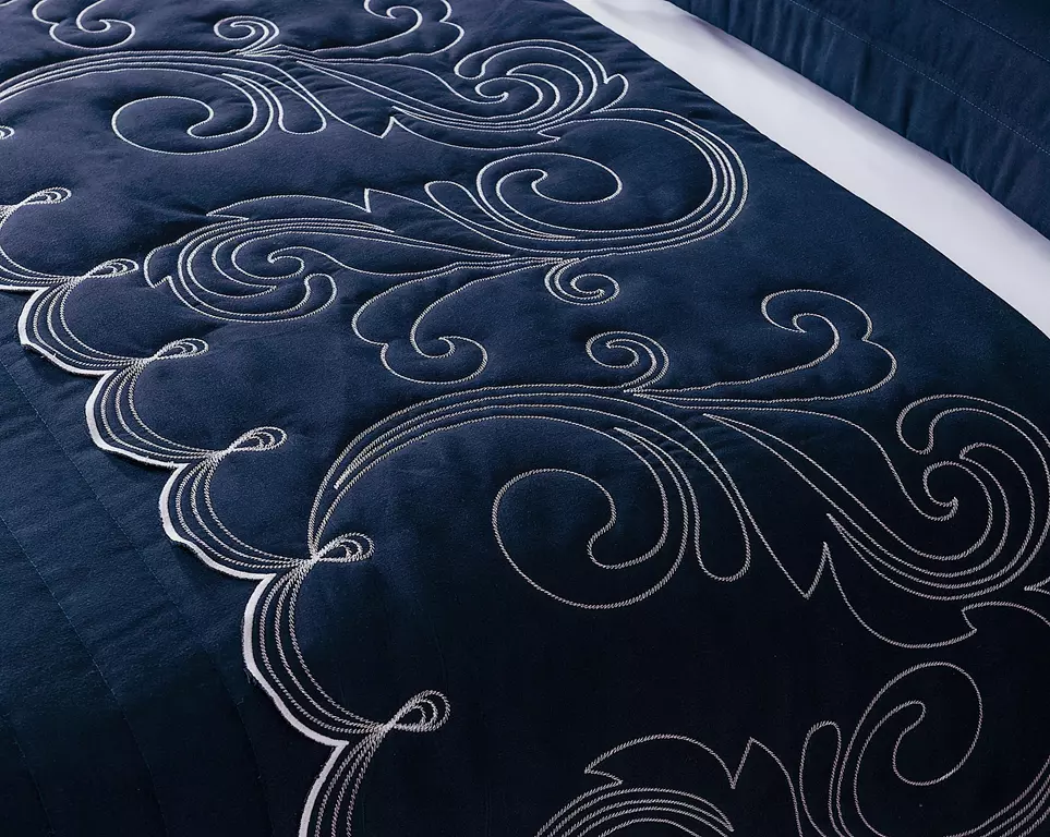 KIT ENXOVAL KING VERSÁTILE DUO 06 PEÇAS - MATELASSADO E BORDADO -  MEDIDA DE SUPER KING foto adicional 16