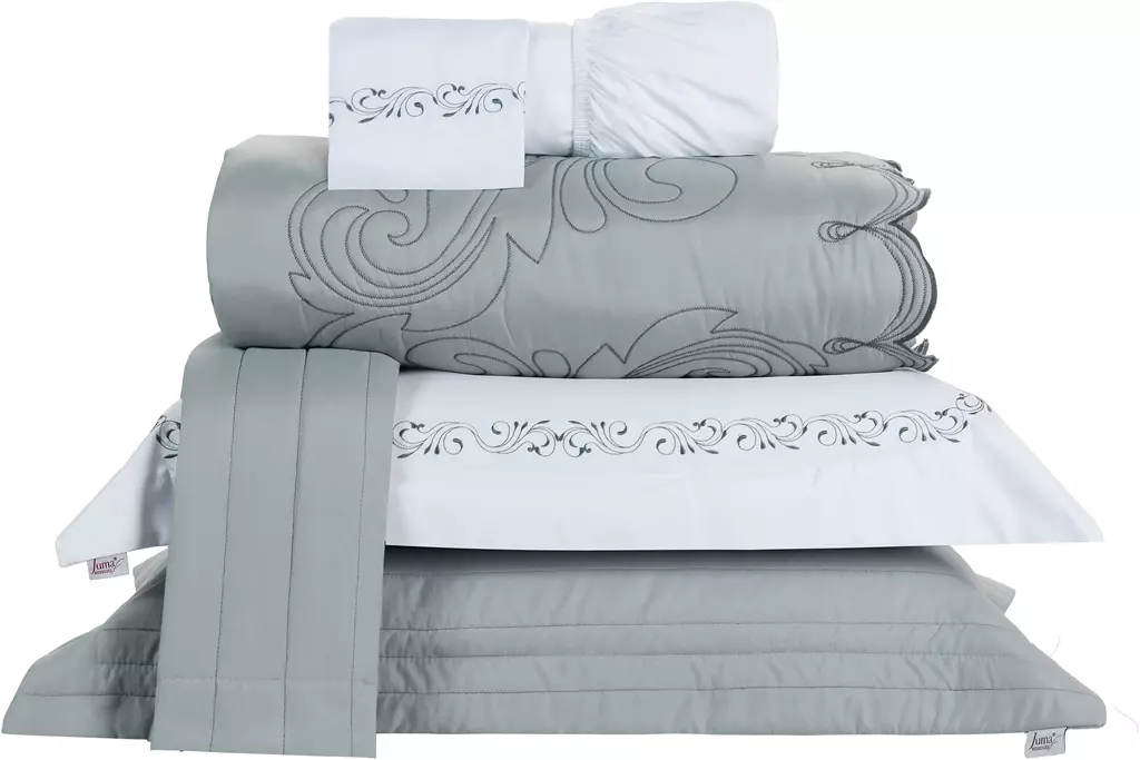 KIT ENXOVAL KING VERSÁTILE DUO 06 PEÇAS - MATELASSADO E BORDADO -  MEDIDA DE SUPER KING foto adicional 17