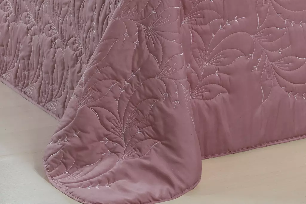 COBRE LEITO QUEEN SINTONIA 03 PEÇAS - 200 FIOS - BORDADO foto adicional 4