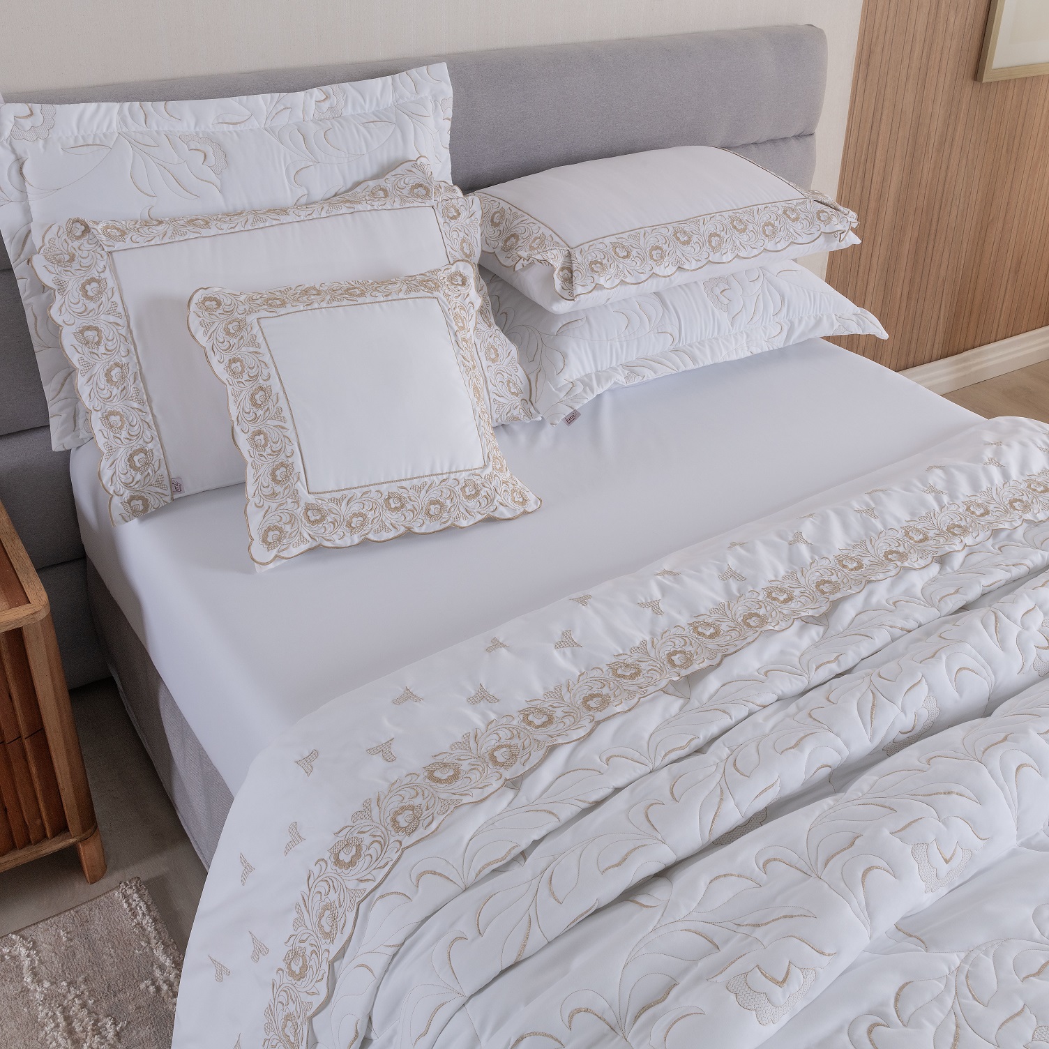 JOGO DE CAMA KING ELEGANCE 4 PECAS - PERCAL 400 FIOS foto adicional 5