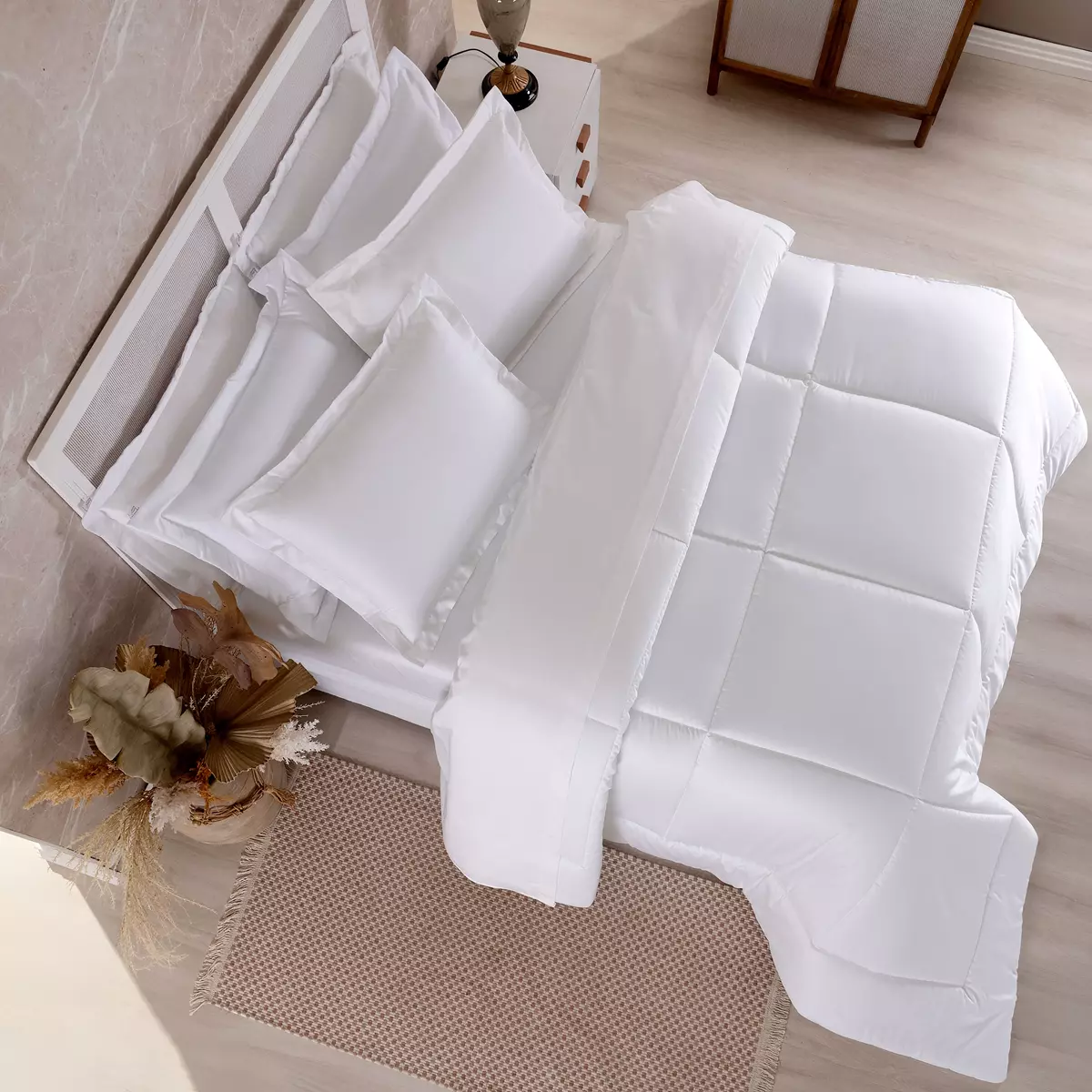 KIT EDREDOM KING CLASS  03 PEÇAS -  400 FIOS ACETINADOS - DUPLA FACE -  4 CORES foto adicional 1