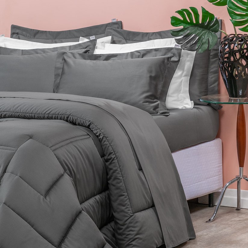 JOGO DE CAMA KING CLASS 4 PEÇAS - 400 FIOS ACETINADOS foto adicional 3