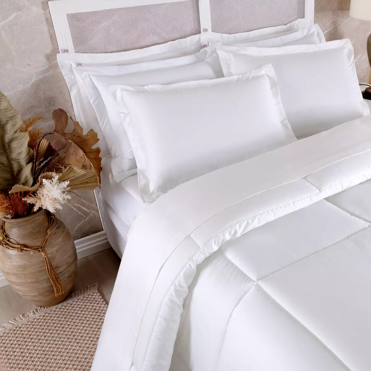 JOGO DE CAMA QUEEN CLASS 4 PEÇAS - 400 FIOS ACETINADOS foto adicional 1