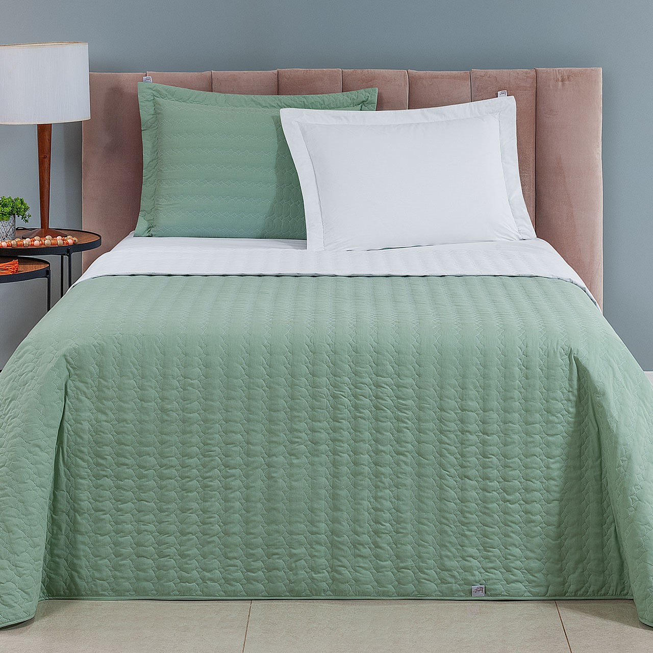 COBRE LEITO DUPLA FACE CASAL CASUAL 03 PEÇAS - 230 FIOS  - 100% Algodão