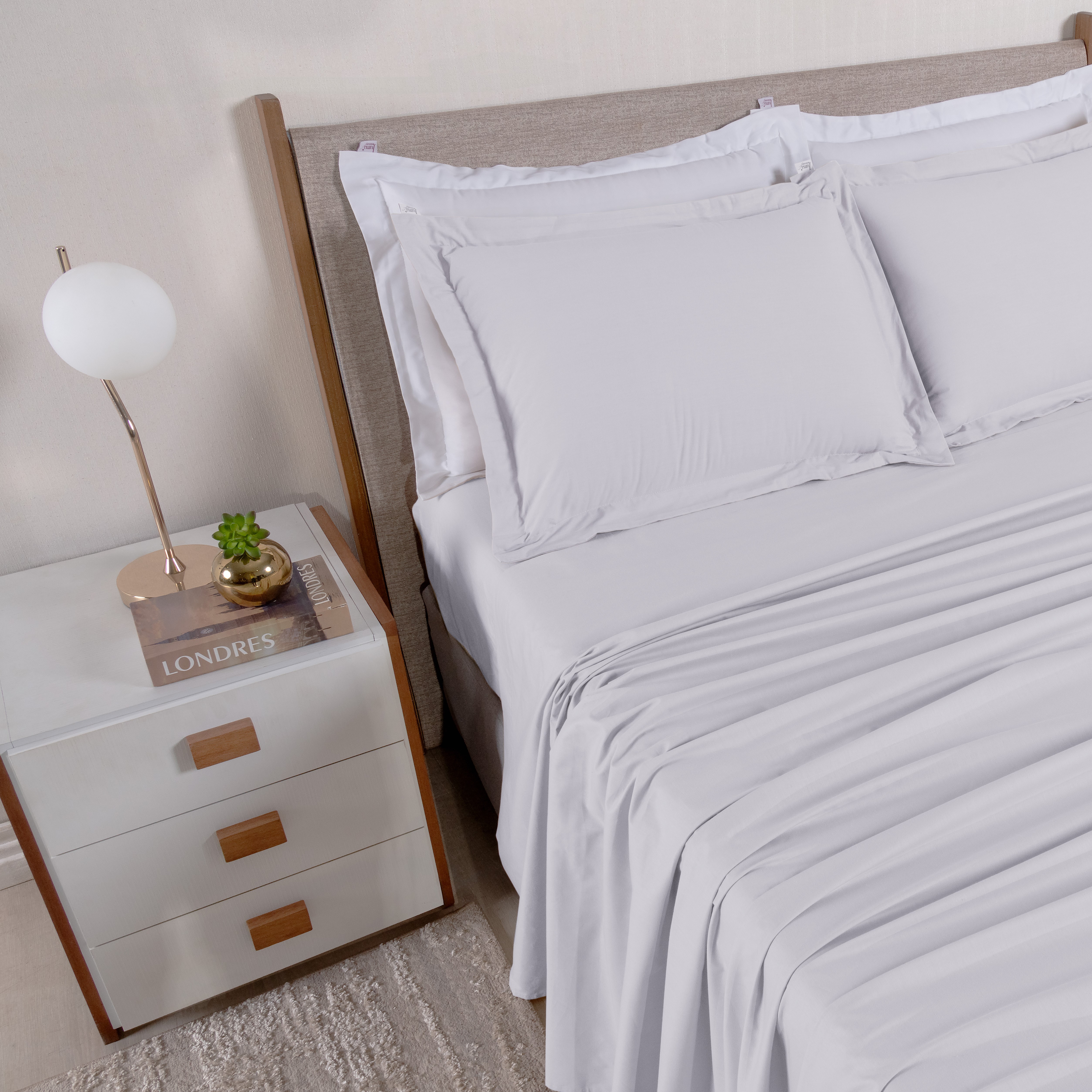 JOGO DE CAMA CASAL CASUAL 04 PEÇAS - PERCAL 230 FIOS - PURO ALGODÃO foto adicional 6