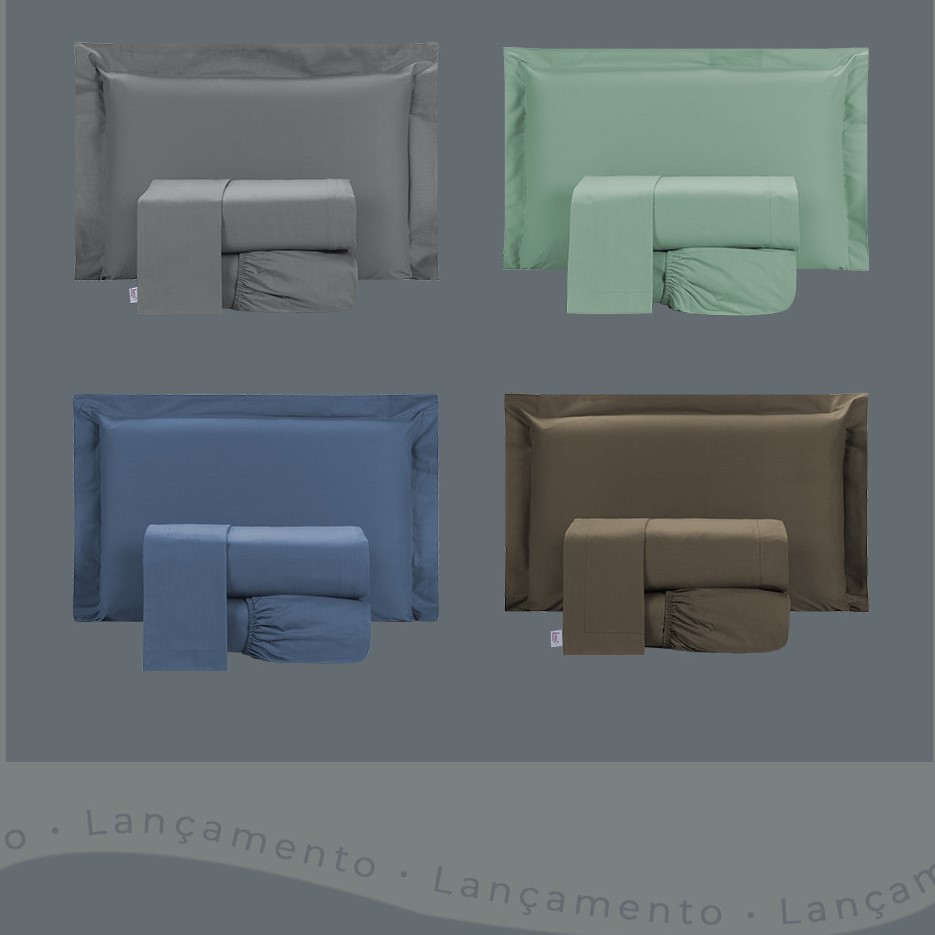 JOGO DE CAMA KING CASUAL 04 PEÇAS - 230 FIOS - PURO ALGODÃO foto adicional 8