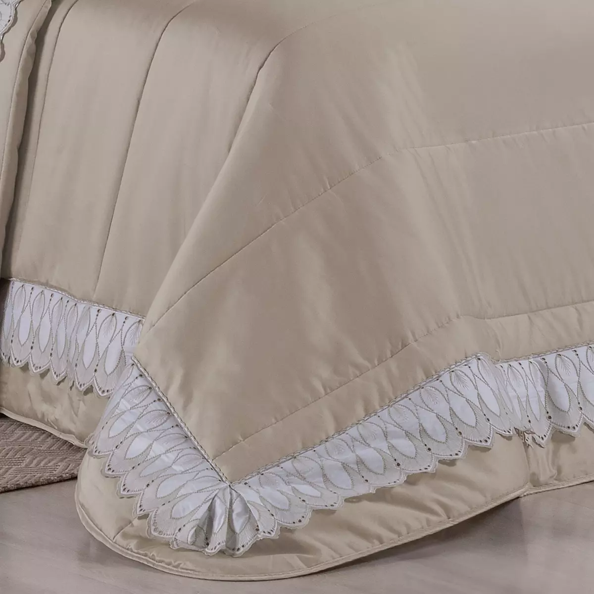 COBRE LEITO KING ROYALE 3 PEÇAS - 400 FIOS - ALGODÃO foto adicional 5