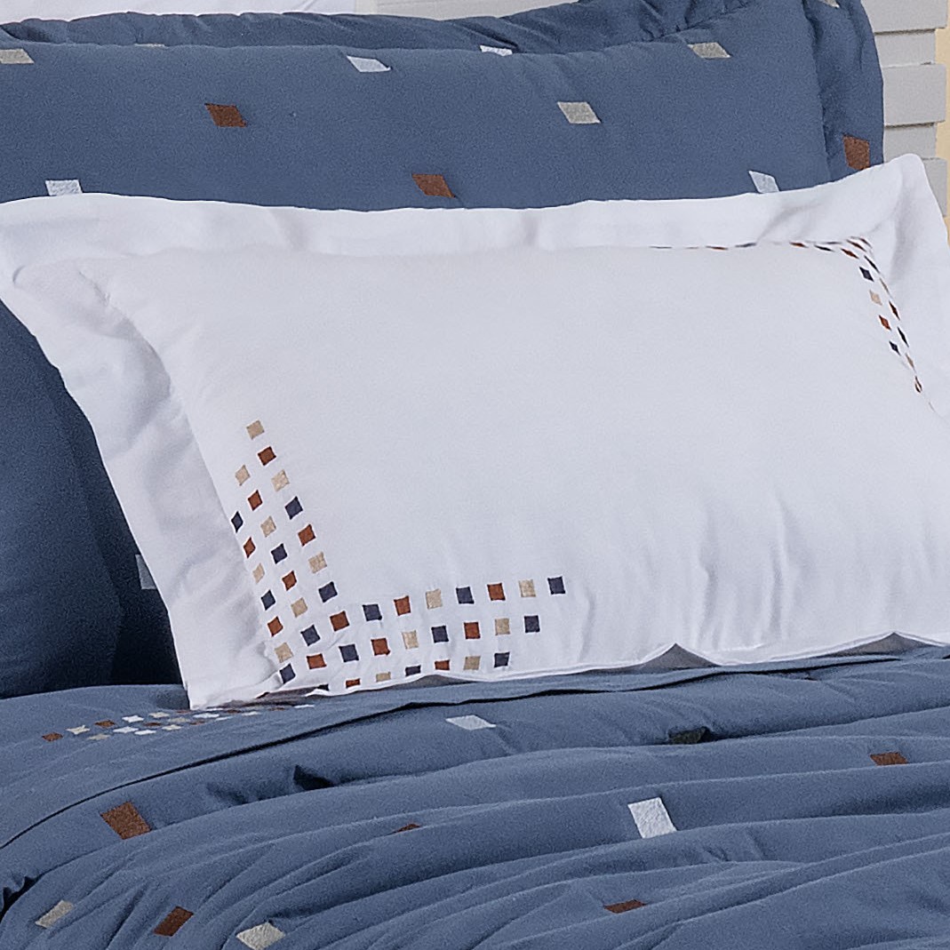 JOGO DE CAMA SOLTEIRO ESTILO 3 PEÇAS - BORDADO foto adicional 1