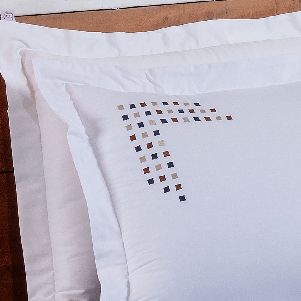 JOGO DE CAMA SOLTEIRO ESTILO 3 PEÇAS - BORDADO foto adicional 2