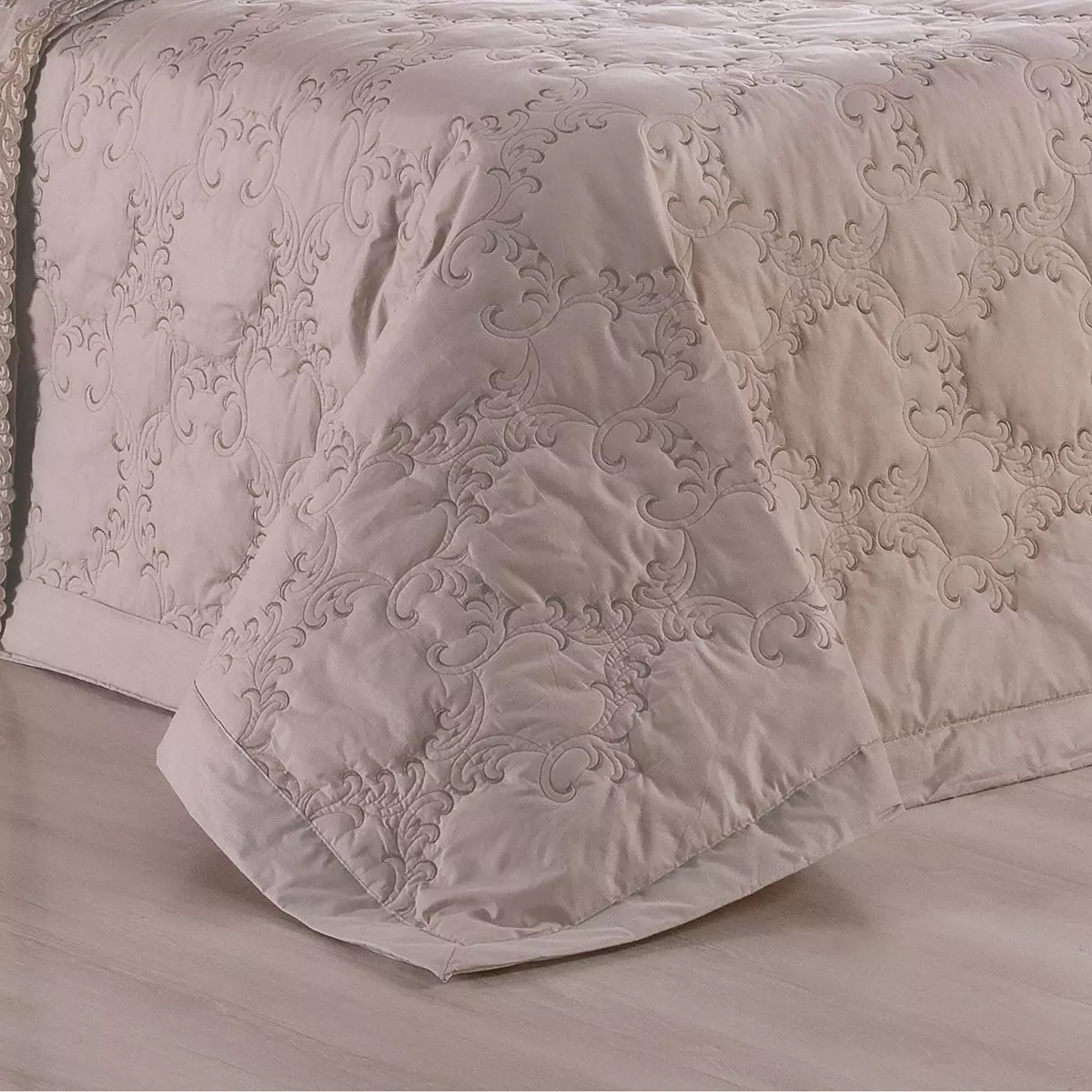 COBRE LEITO KING BORDADO SELECT 3 PEÇAS - 230 FIOS foto adicional 1