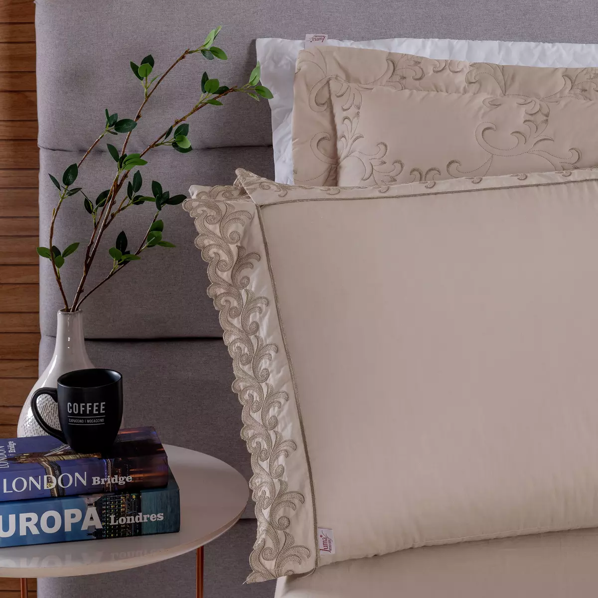 JOGO DE CAMA KING  BORDADO SELECT 4 PEÇAS - 230 FIOS foto adicional 3