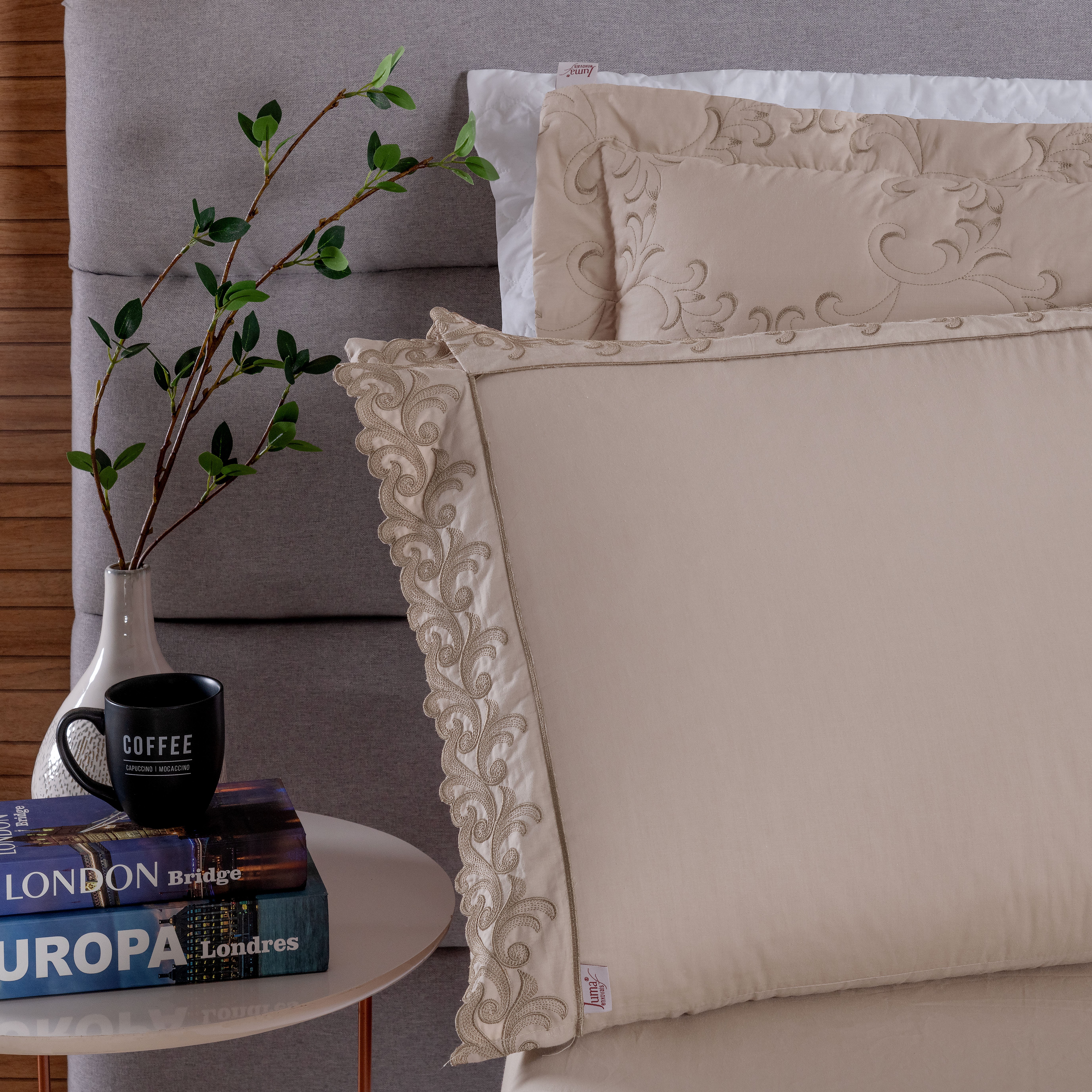 JOGO DE CAMA QUEEN BORDADO SELECT 4 PEÇAS - 230 FIOS foto adicional 3