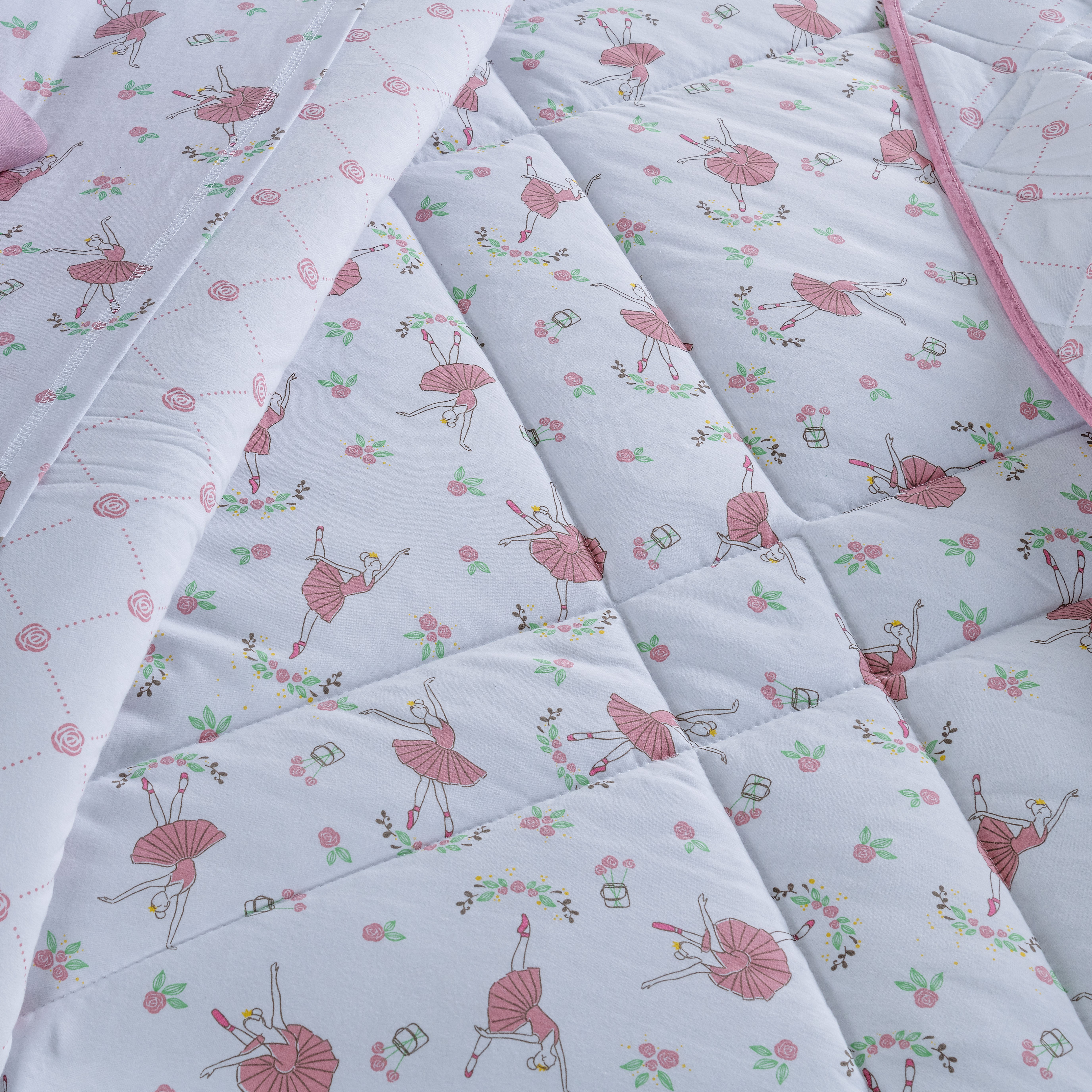 EDREDOM QUEEN BALLET MALHA 01 PEÇA - FIO 30/1- DUPLA FACE  foto adicional 1