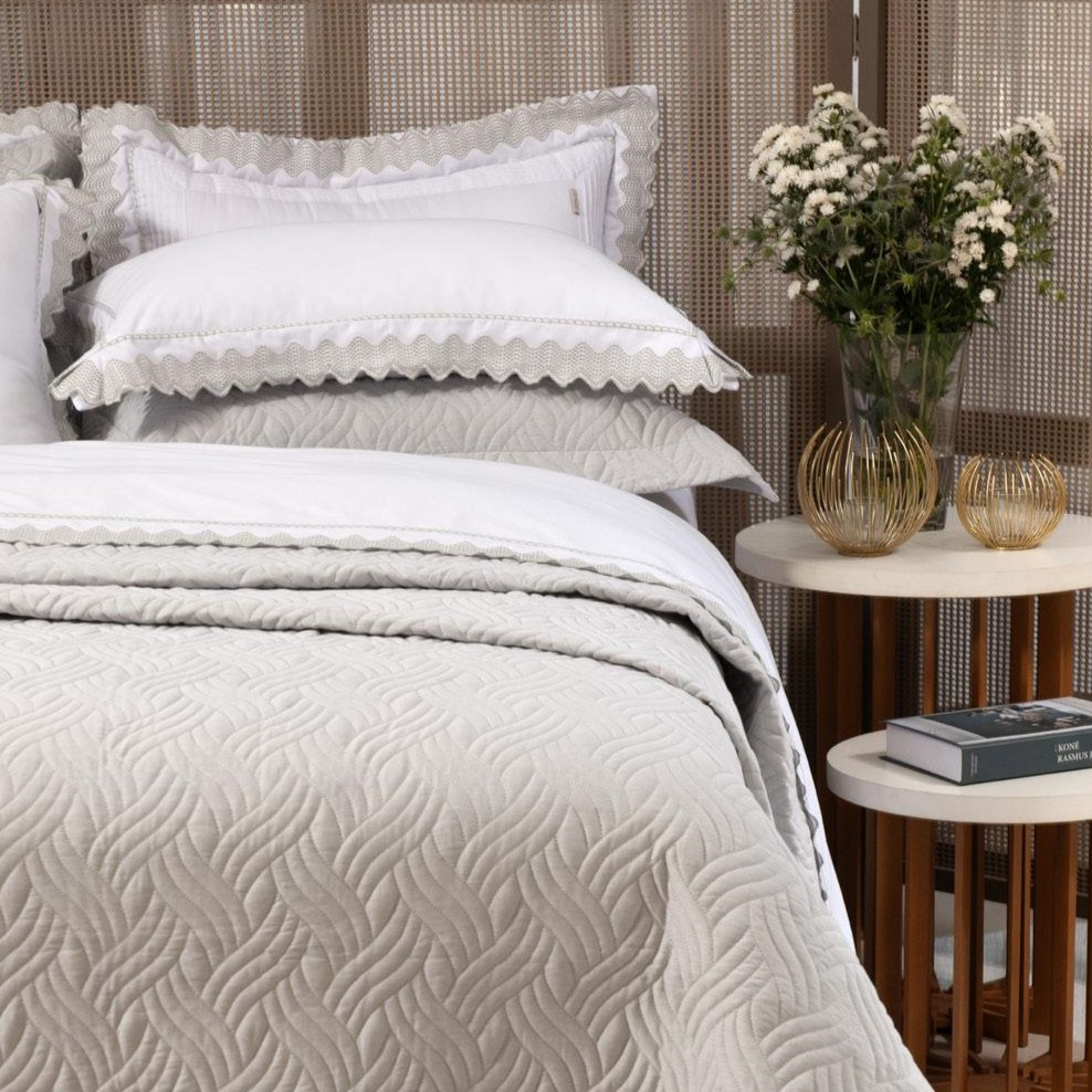 JOGO DE CAMA KING BORDADO BELINE 4 PEÇAS foto adicional 1