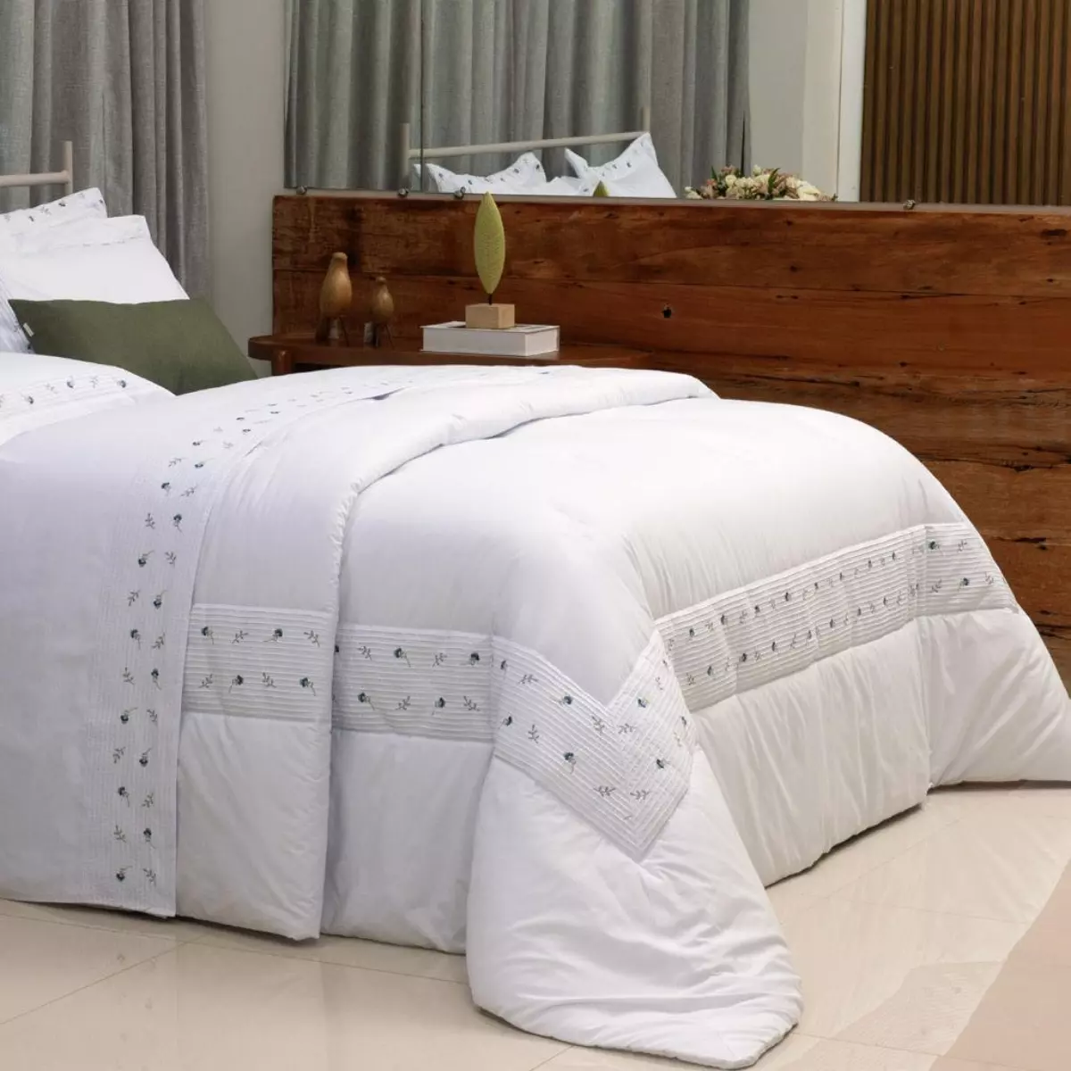 KIT EDREDOM SUPER KING ESPLENDORE 3 PEÇAS foto adicional 1