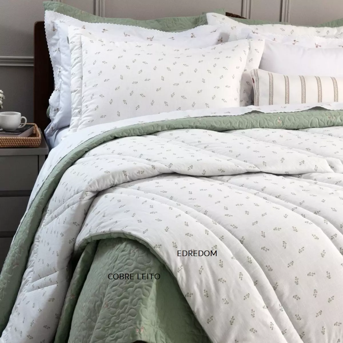 KIT EDREDOM KING FASCÍNIO 3 PEÇAS foto adicional 1