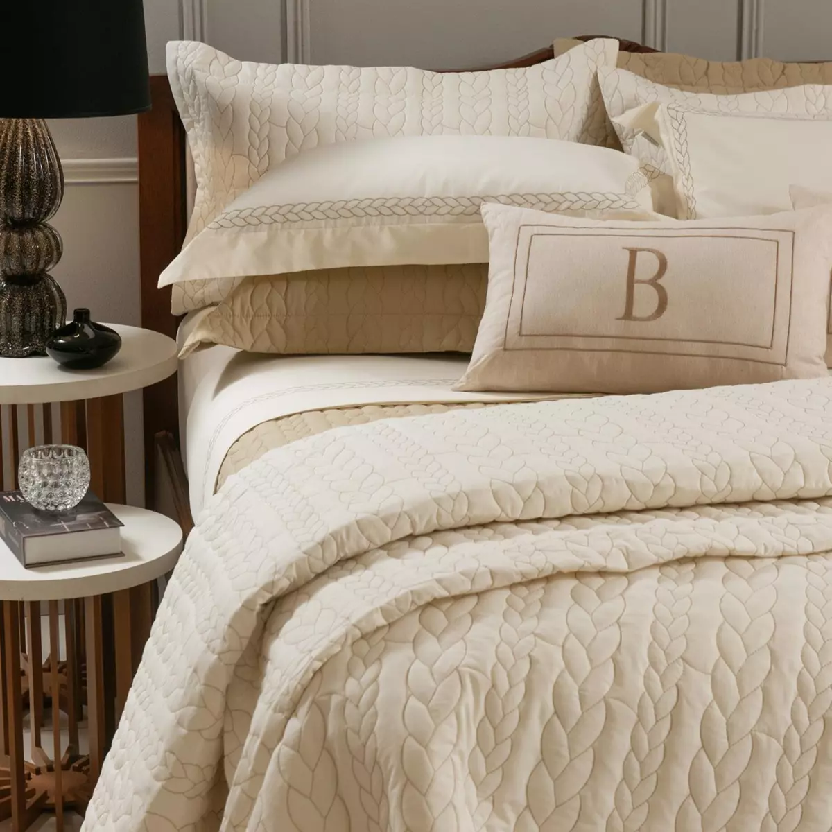 JOGO DE CAMA KING TRESSER 4 PEÇAS - BORDADO foto adicional 1