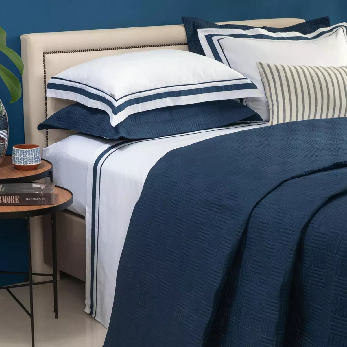 JOGO DE CAMA KING NANTES 4 PEÇAS 