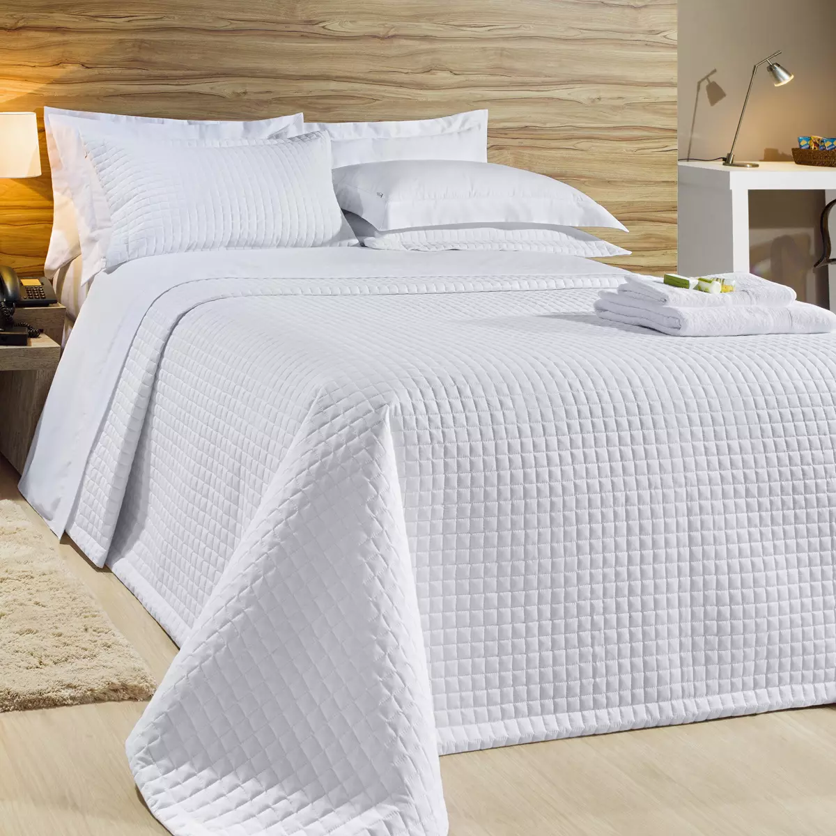 COBRE LEITO SUPER KING PRÁTIC 3 PEÇAS - PERCAL 200 FIOS -  DUPLA FACE