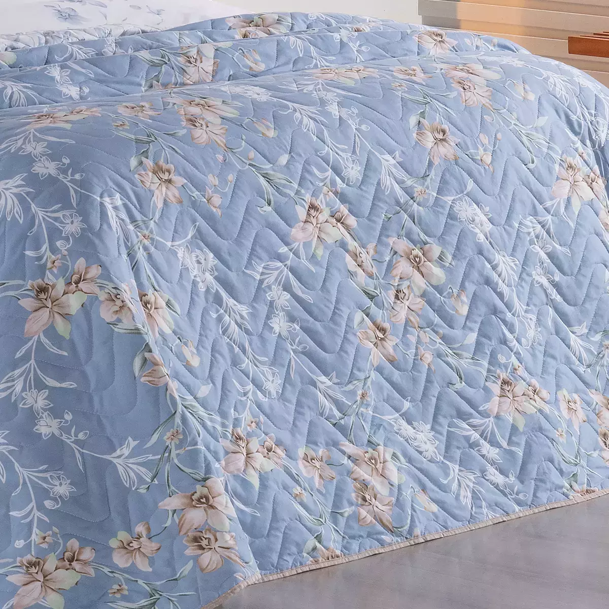 COBRE LEITO KING GOLD 03 PEÇAS  -  HIPERCAL 200 FIOS - 6 ESTAMPAS  foto adicional 8