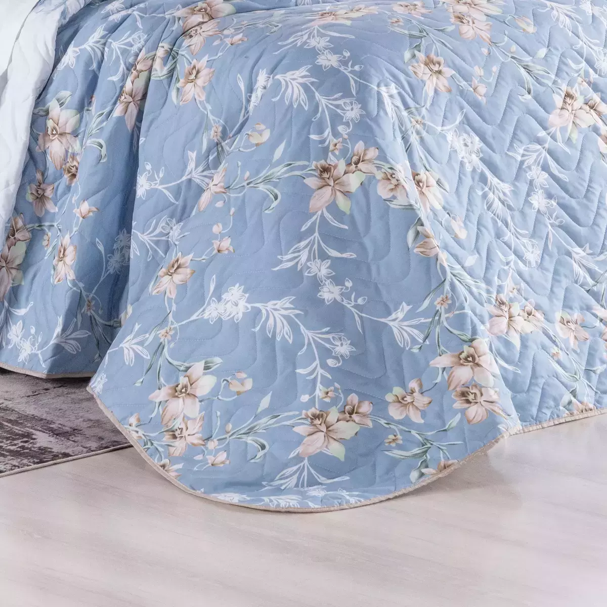 COBRE LEITO QUEEN GOLD 03 PEÇAS -  200 FIOS HIPERCAL - 06 ESTAMPAS  foto adicional 11