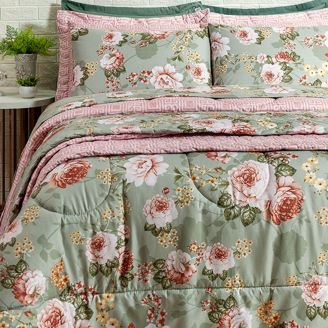 COBRE LEITO QUEEN GOLD 03 PEÇAS -  200 FIOS HIPERCAL - 06 ESTAMPAS  foto adicional 12