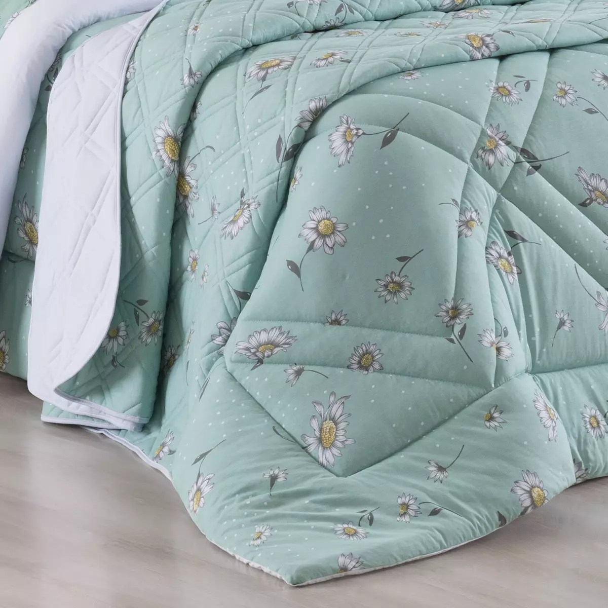 EDREDOM SOLTEIRO MALHA TOP LINE CITY 01 PEÇA - PURO ALGODÃO foto adicional 3