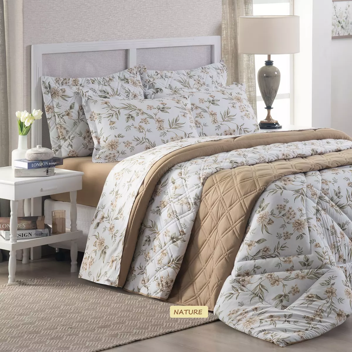 EDREDOM SOLTEIRO MALHA TOP LINE CITY 01 PEÇA - PURO ALGODÃO foto adicional 5