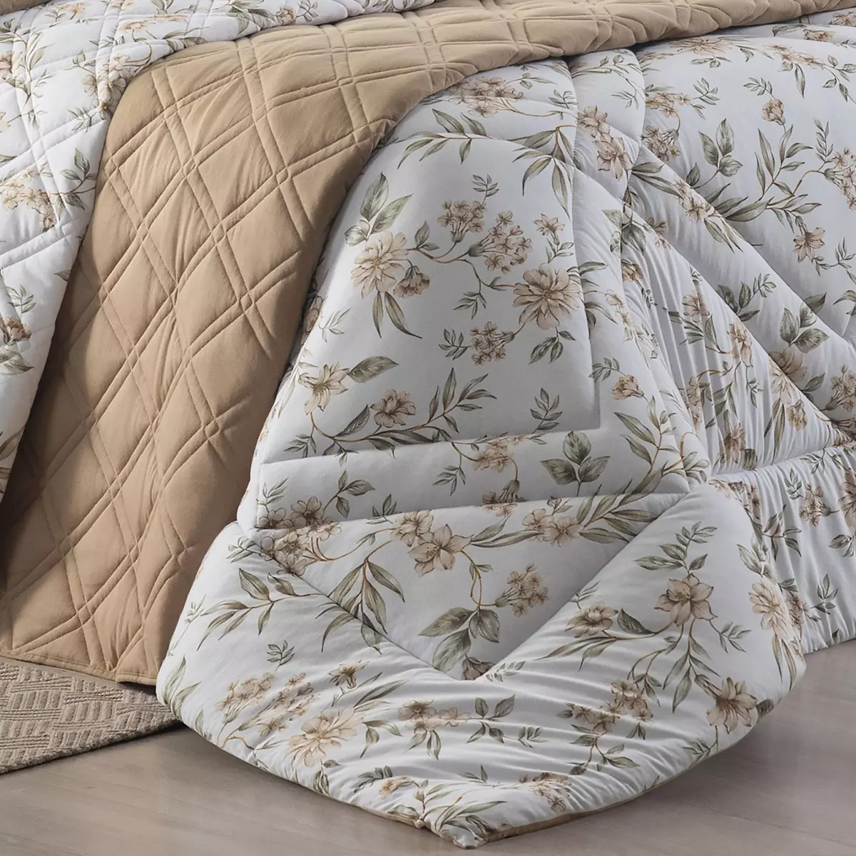 EDREDOM QUEEN MALHA TOP LINE CITY 01 PEÇA - PURO ALGODÃO foto adicional 2