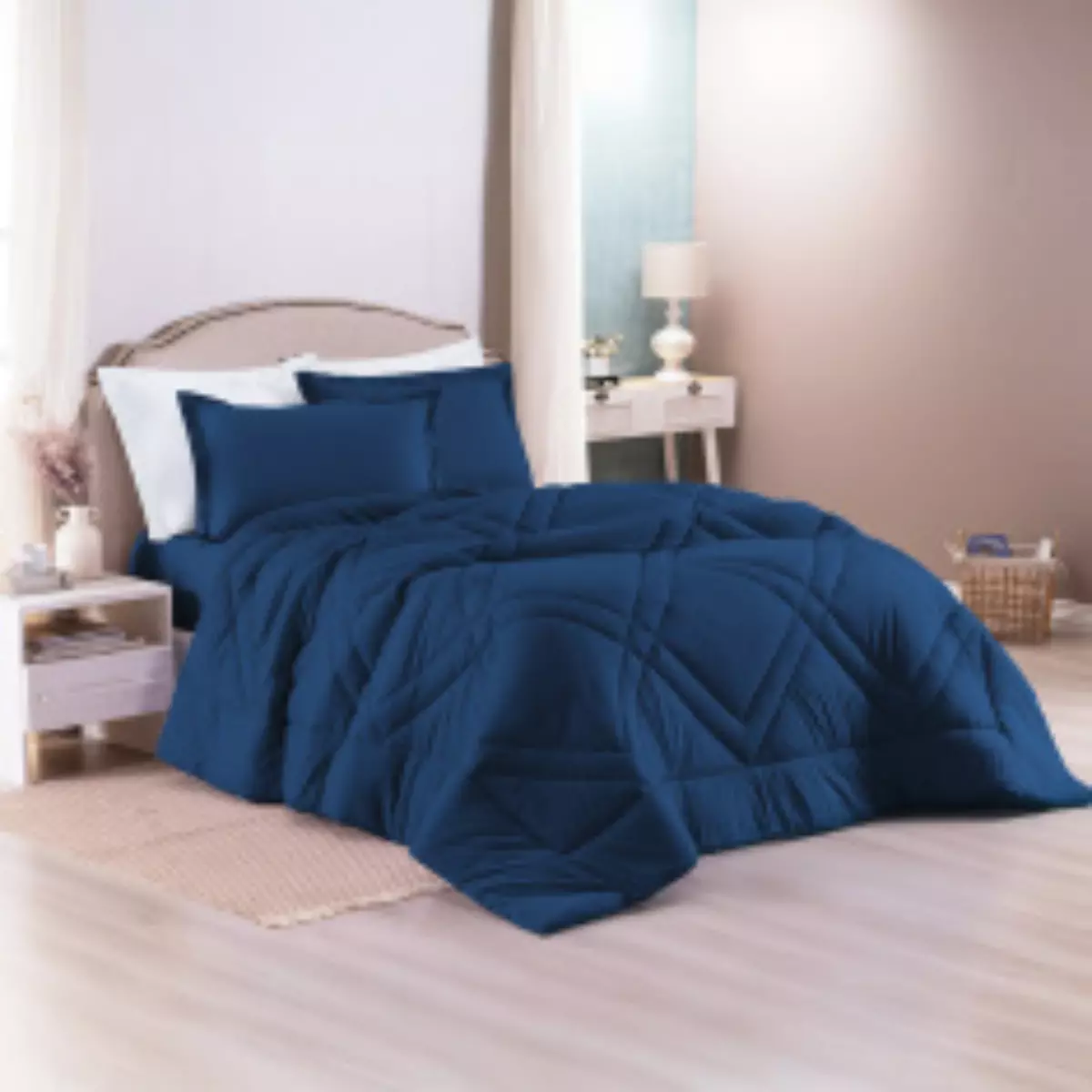 EDREDOM SOLTEIRO  BASIC MALHA  01 PEÇA -  MALHA FIO PENTEADO -DUPLA FACE foto adicional 10