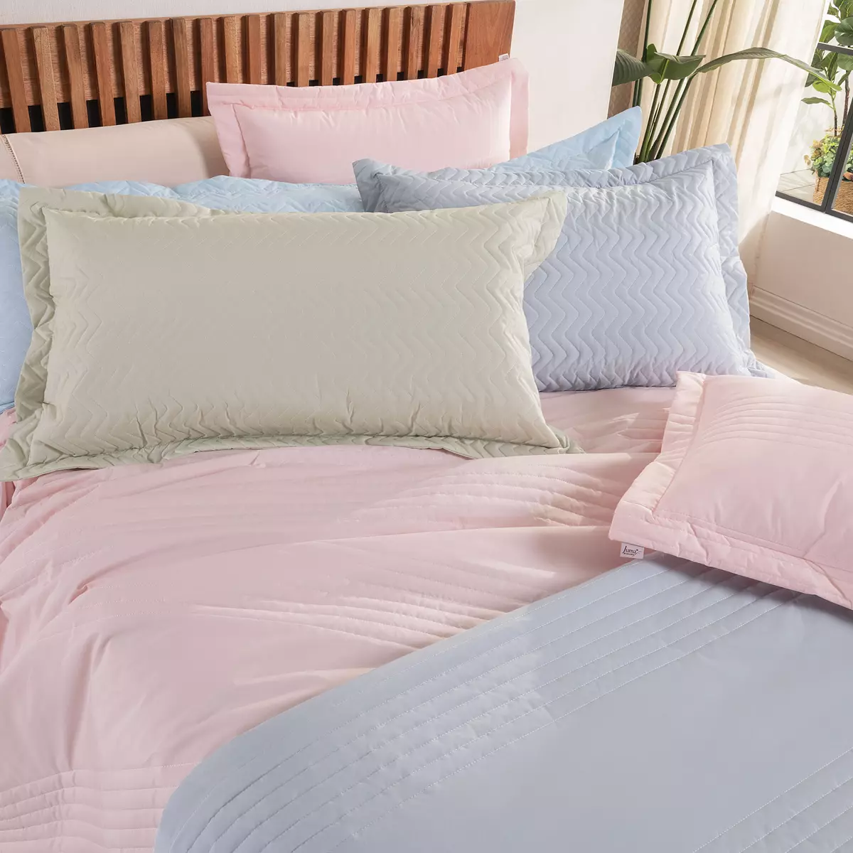 COBRE LEITO PREMIER KING DUPLA FACE 200 FIOS TOQUE DE ALGODÃO 3 PEÇAS  foto adicional 6