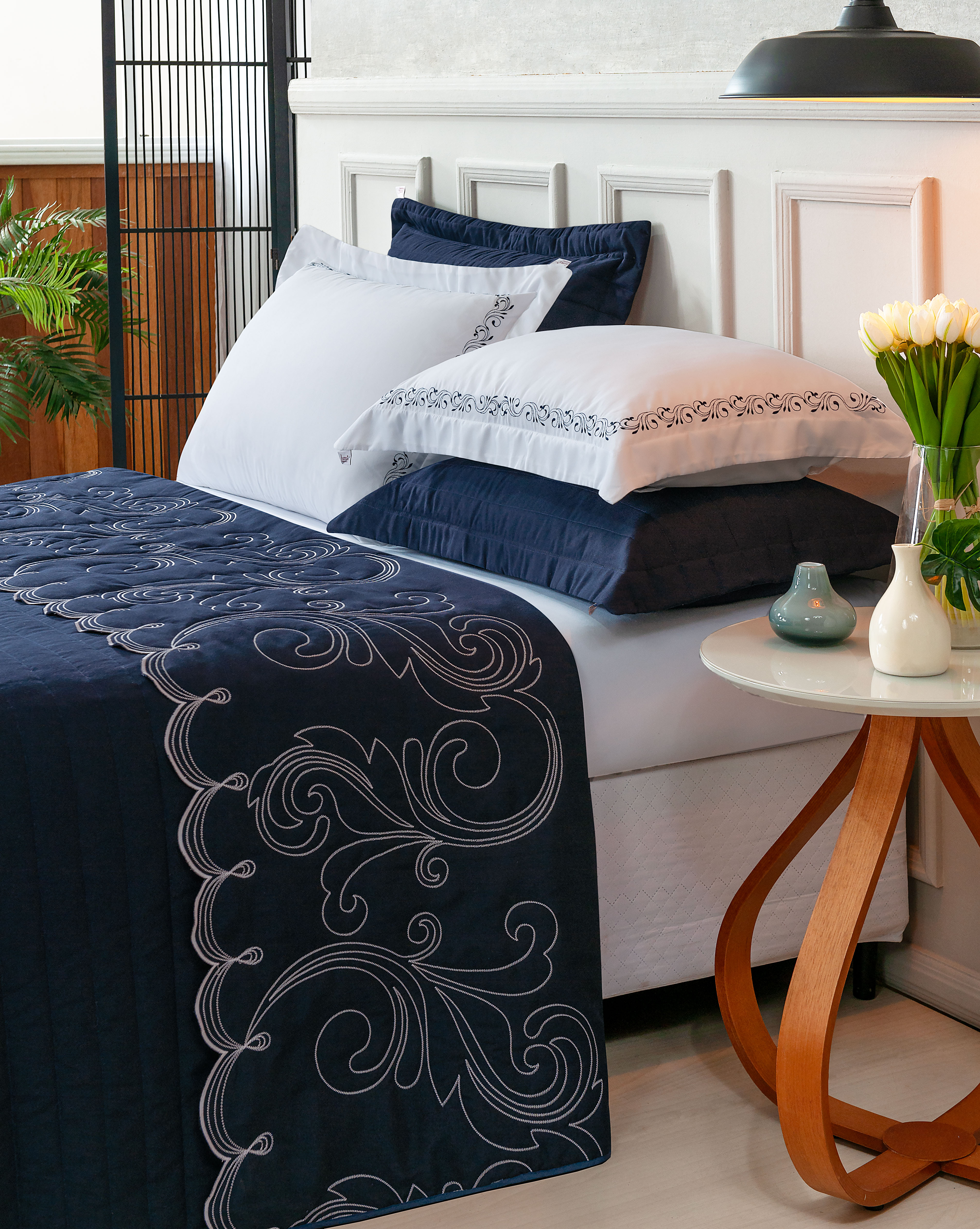 KIT ENXOVAL QUEEN VERSÁTILE DUO 06 PEÇAS - MATELASSADO E BORDADO - 4 CORES DISPONÍVEIS foto adicional 18