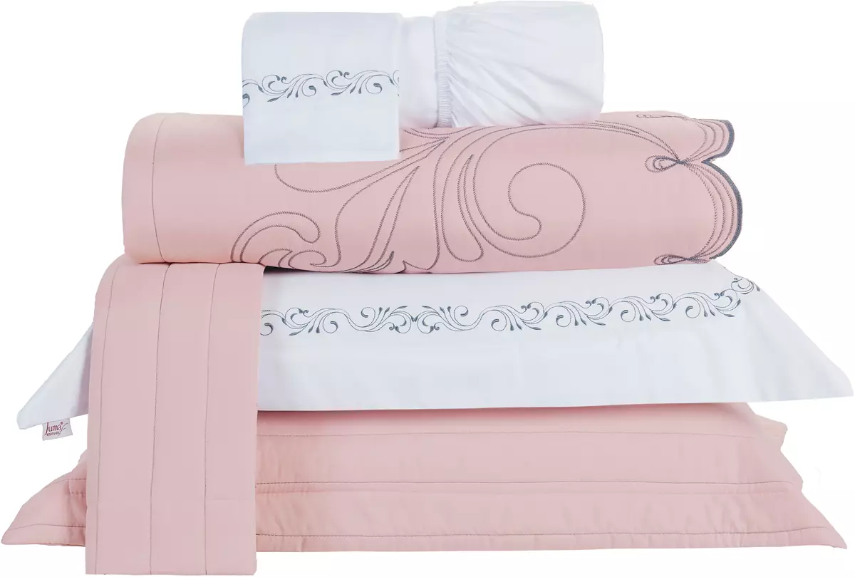 KIT ENXOVAL QUEEN VERSÁTILE DUO 06 PEÇAS - MATELASSADO E BORDADO - 4 CORES DISPONÍVEIS foto adicional 23