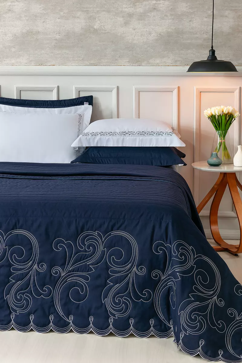 KIT ENXOVAL QUEEN VERSÁTILE DUO 06 PEÇAS - MATELASSADO E BORDADO - 4 CORES DISPONÍVEIS foto adicional 28