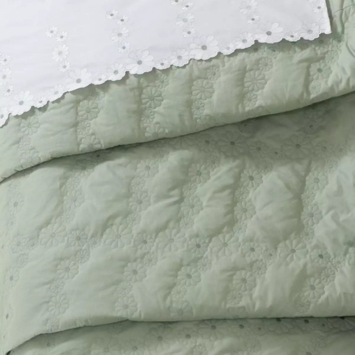 COBRE LEITO SUPER KING NUANCE 03 PEÇAS -PERCAL 250 FIOS - BORDADO foto adicional 6