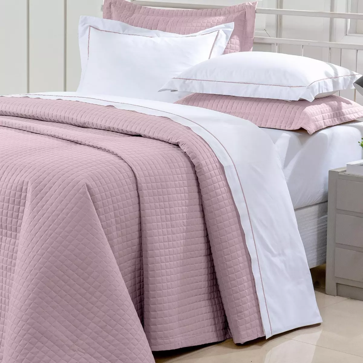 COBRE LEITO SUPER KING PRÁTIC 3 PEÇAS - PERCAL 200 FIOS -  DUPLA FACE foto adicional 2