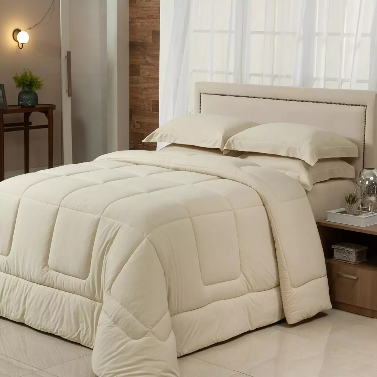 EDREDOM SOLTEIRO MALHA NATURA 1 PEÇA - DUPLA FACE- 07 CORES DISPONÍVEIS foto adicional 1