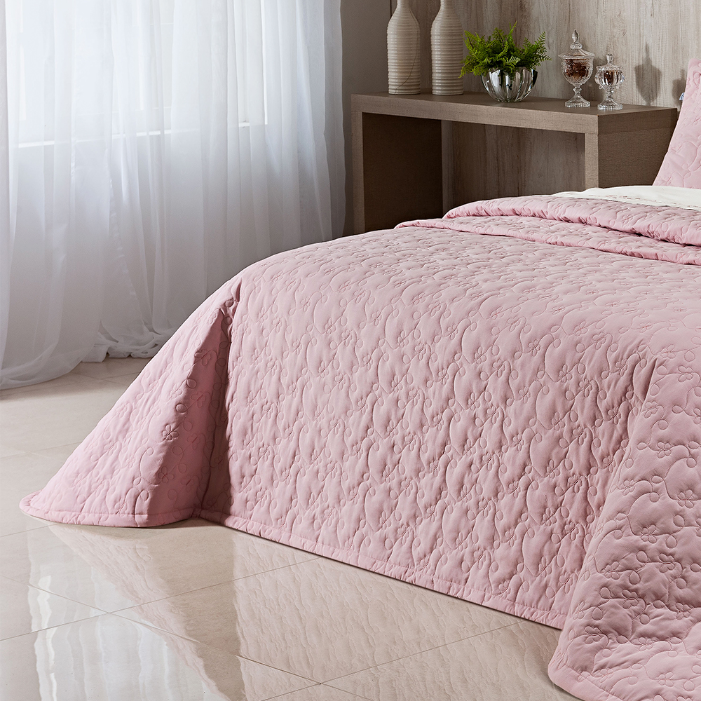 COBRE LEITO  KING AMALF 03 PEÇAS -  PERCAL 200 Fios foto adicional 1