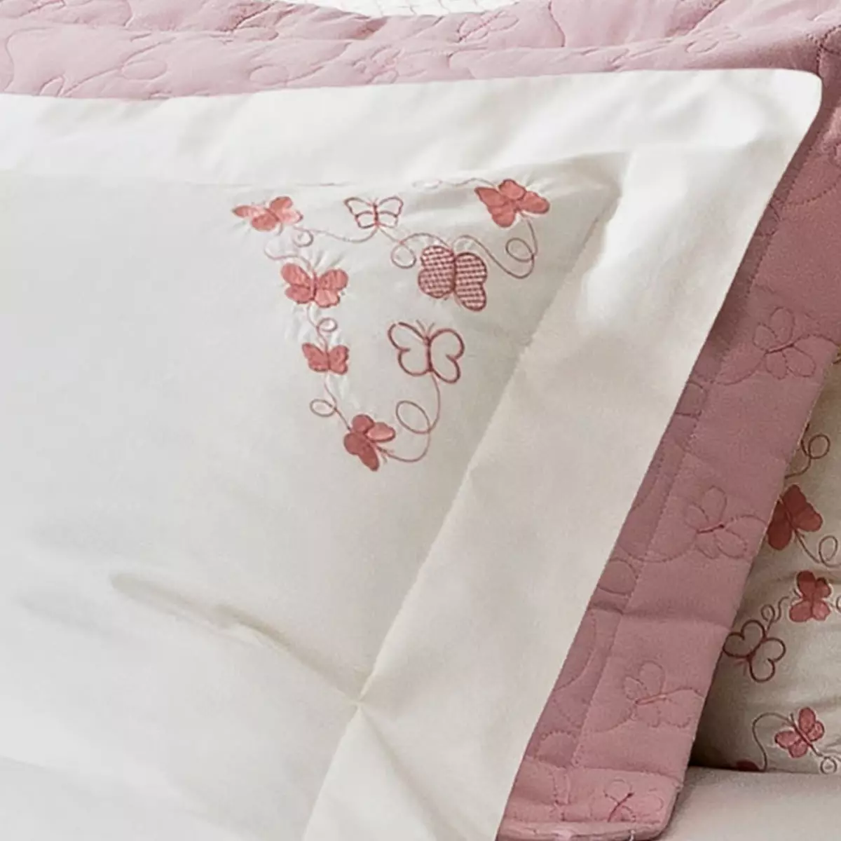 JOGO DE CAMA CASAL AMALF 04 PEÇAS -  PERCAL 200 FIOS - BORDADO foto adicional 1