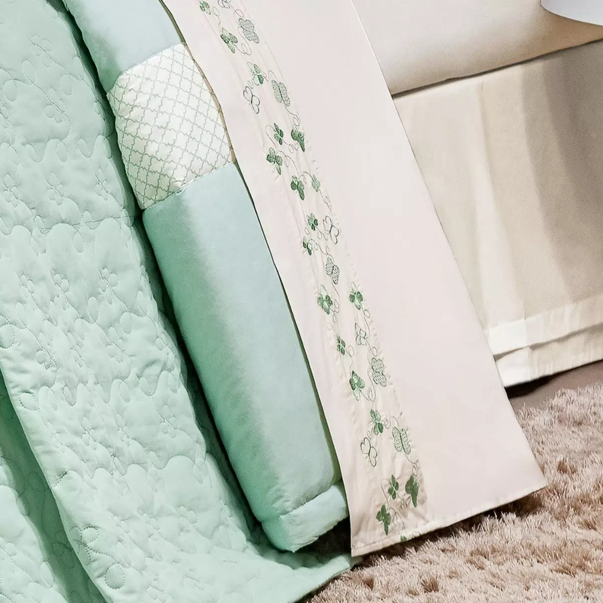 JOGO DE CAMA QUEEN AMALF 04 PEÇAS -  PERCAL 200 FIOS foto adicional 2