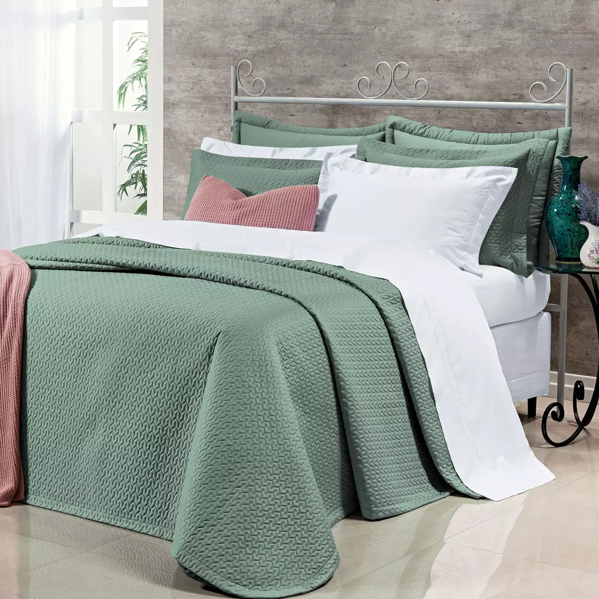 COBRE LEITO SUPER KING ASPEN 3 PEÇAS - 400 FIOS EGÍPCIOS foto adicional 4