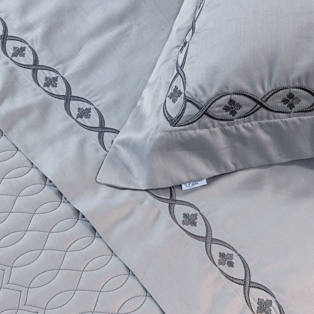 JOGO DE CAMA KING AYLA BORDADO 4 PEÇAS - 400 FIOS EGIPCIOS foto adicional 5