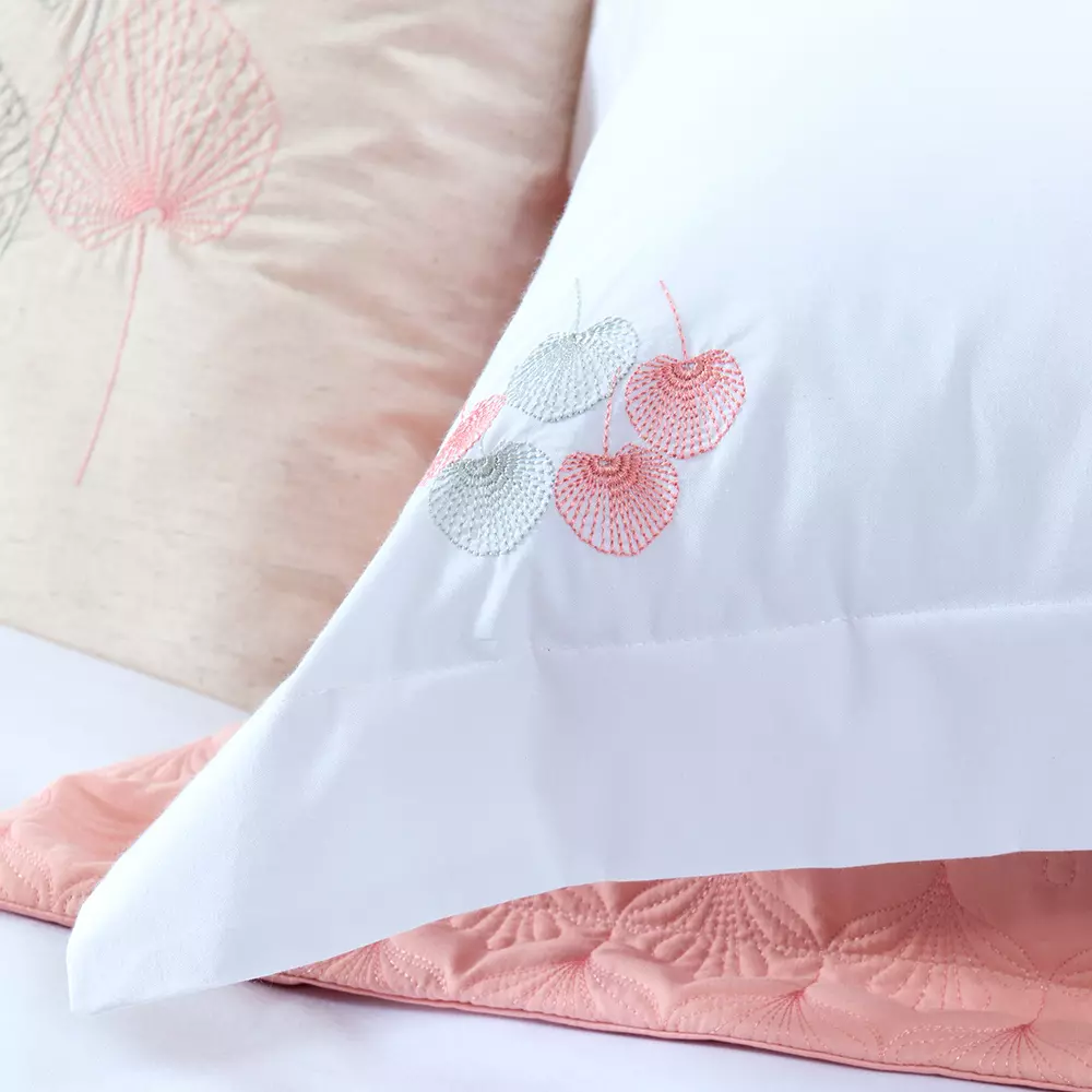 JOGO DE CAMA KING SURI  04 PEÇAS -  PERCAL 200 FIOS - BORDADO foto adicional 5