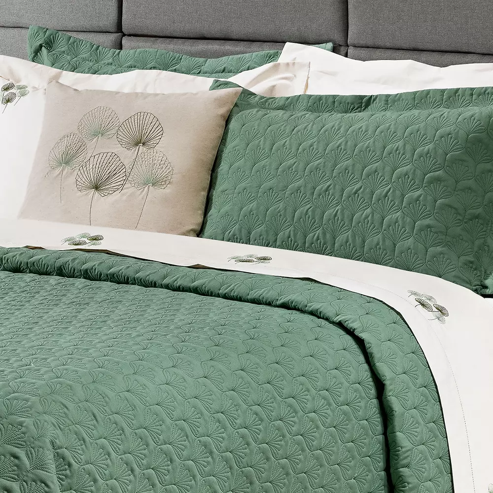 JOGO DE CAMA QUEEN  SURI 04 PEÇAS -  PERCAL 200 FIOS - BORDADO foto adicional 3