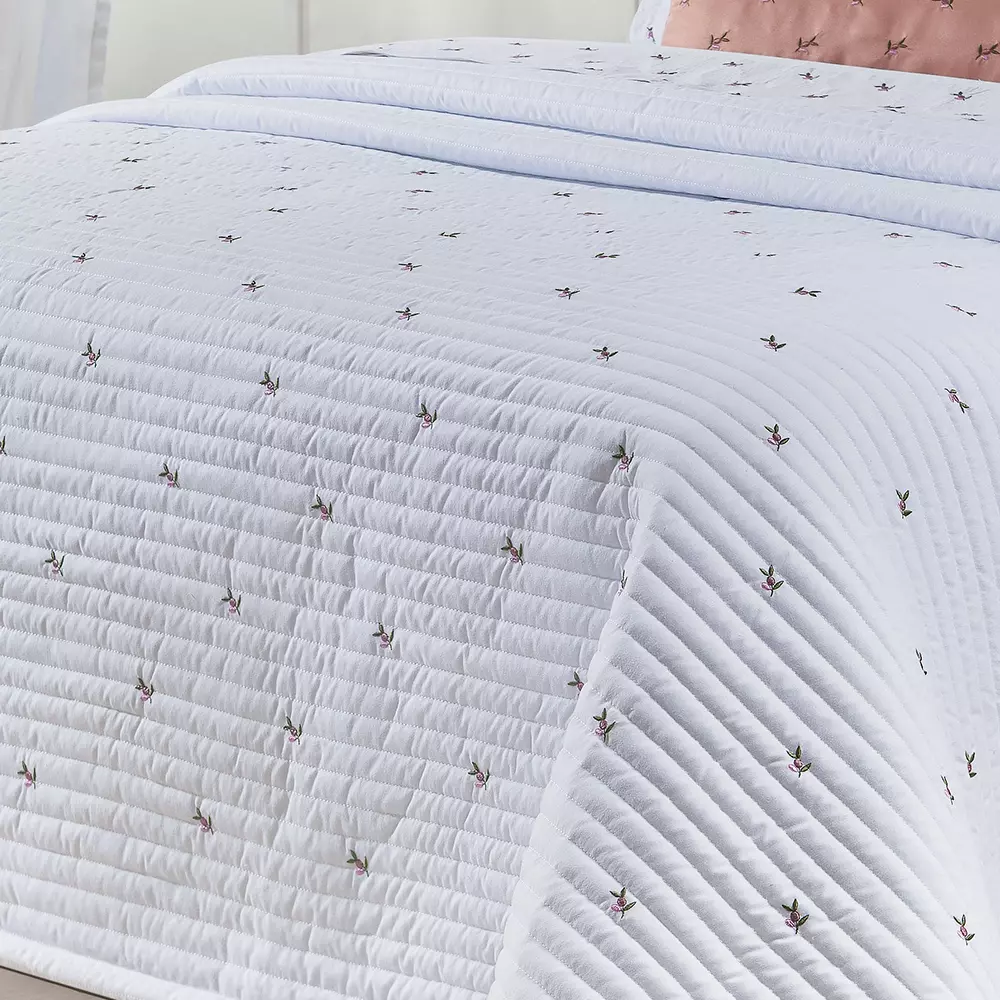 COBRE LEITO SUPER KING IPANEMA 400 FIOS MICRO PERCAL PELETIZADO 3 PEÇAS foto adicional 4