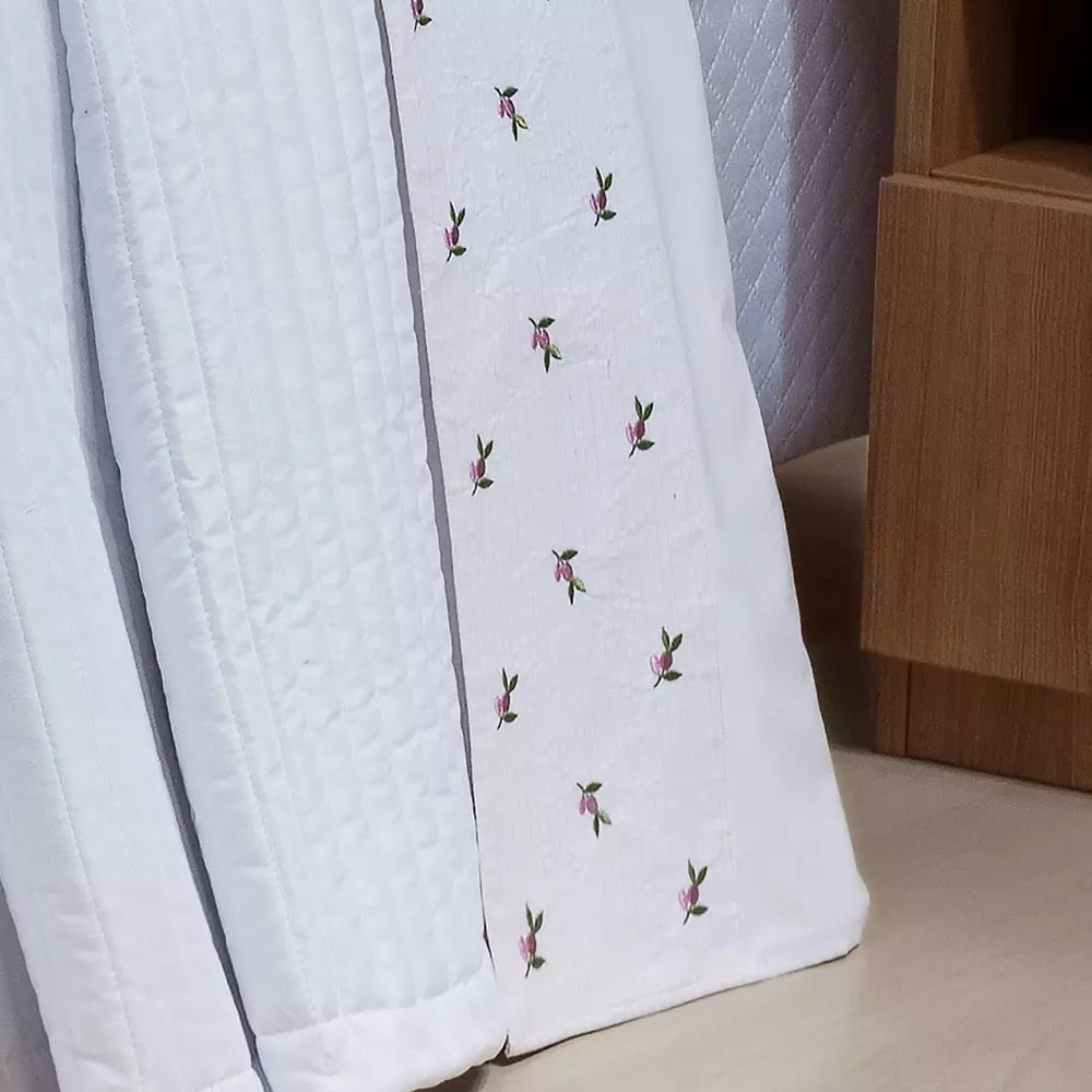 JOGO DE CAMA CASAL IPANEMA 04 PEÇAS -  PERCAL 200 FIOS - BORDADO foto adicional 4