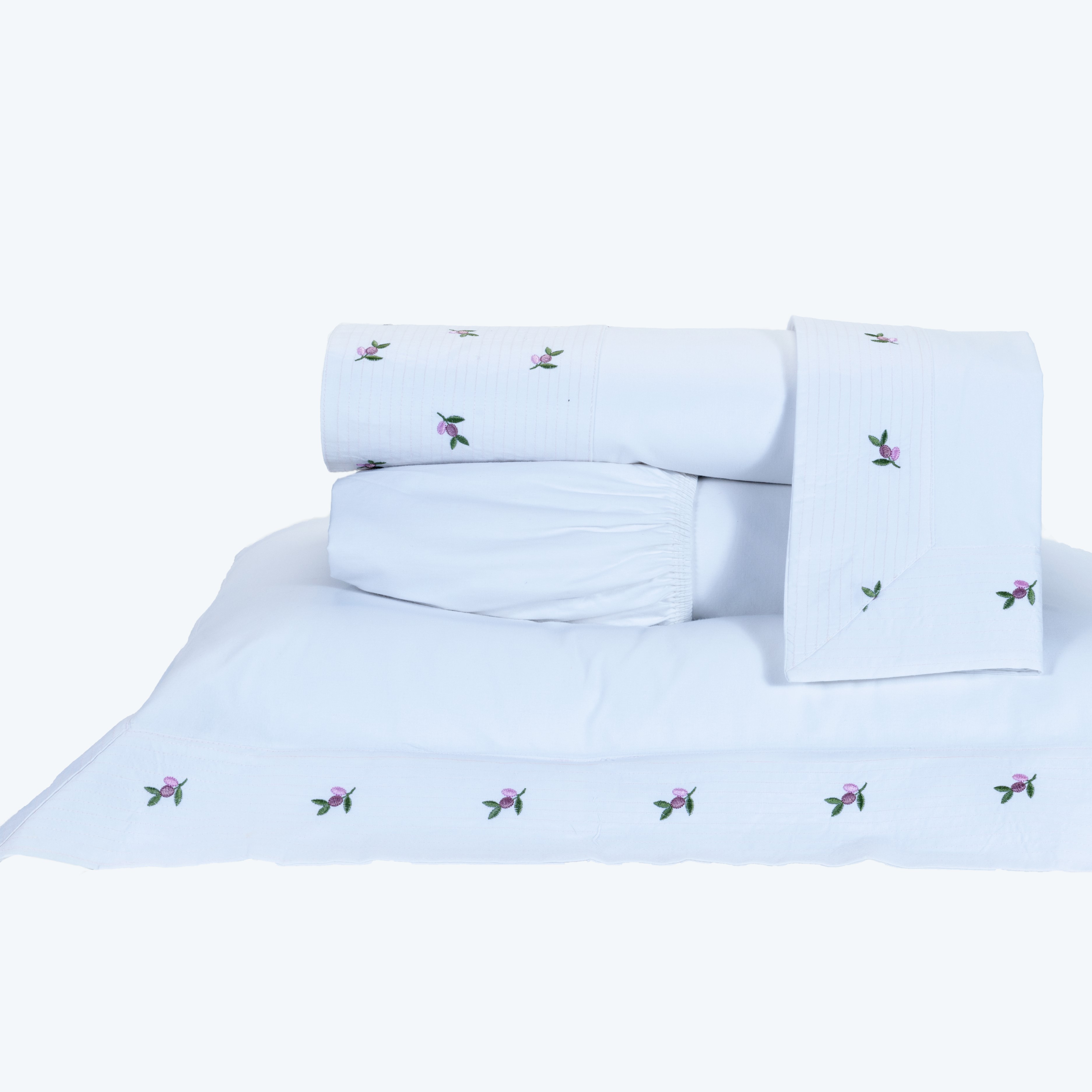 JOGO DE CAMA KING IPANEMA 04 PEÇAS -  PERCAL 200 Fios - BORDADO foto adicional 2