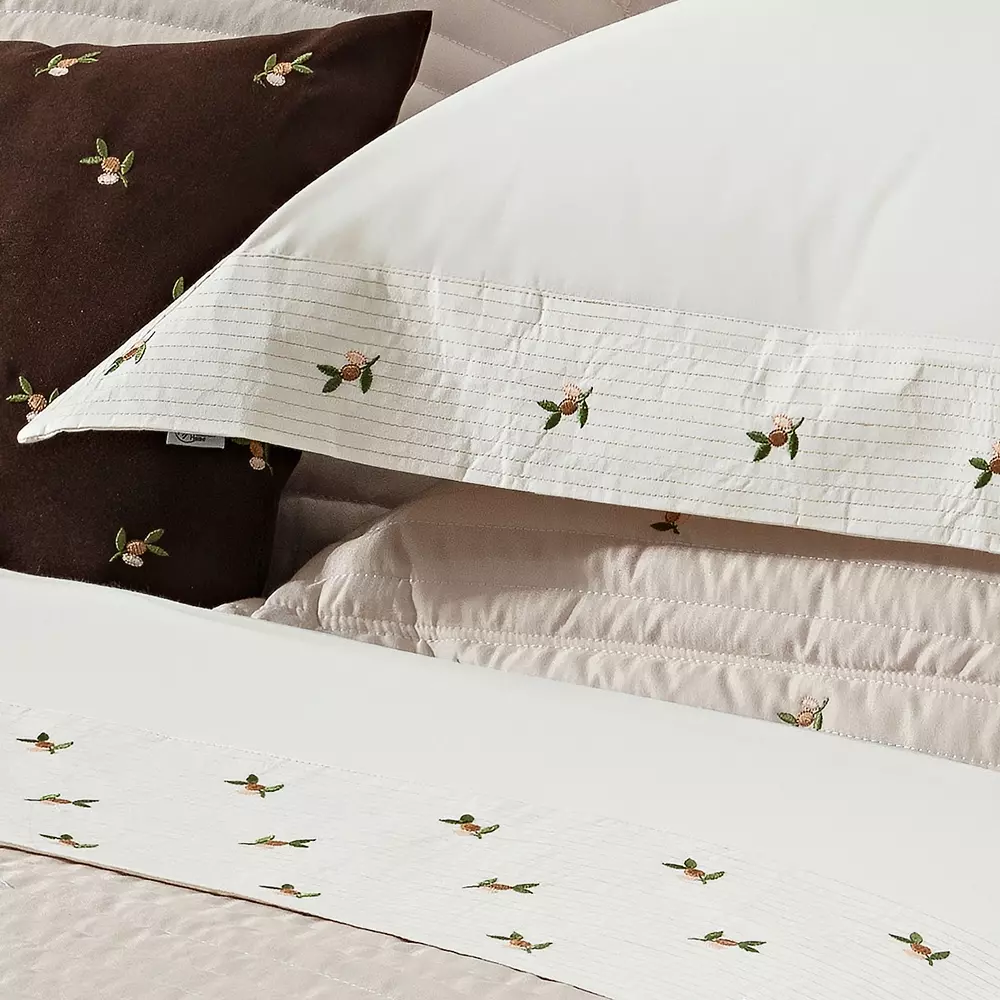 JOGO DE CAMA QUEEN IPANEMA 04 PEÇAS -  PERCAL 200 Fios - BORDADO foto adicional 3