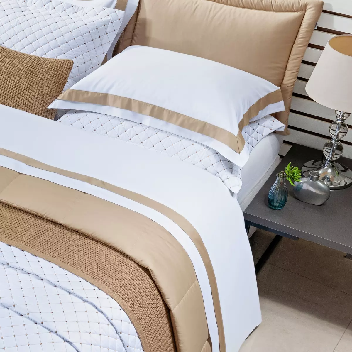 JOGO DE CAMA SOLTEIRO KING MILAN 03 PEÇAS - 400 FIOS EGIPCIOS 