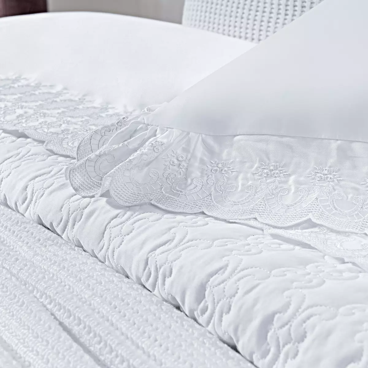 JOGO DE CAMA CASAL GENEBRA 04 PEÇAS - 400 FIOS EGIPCIOS foto adicional 3